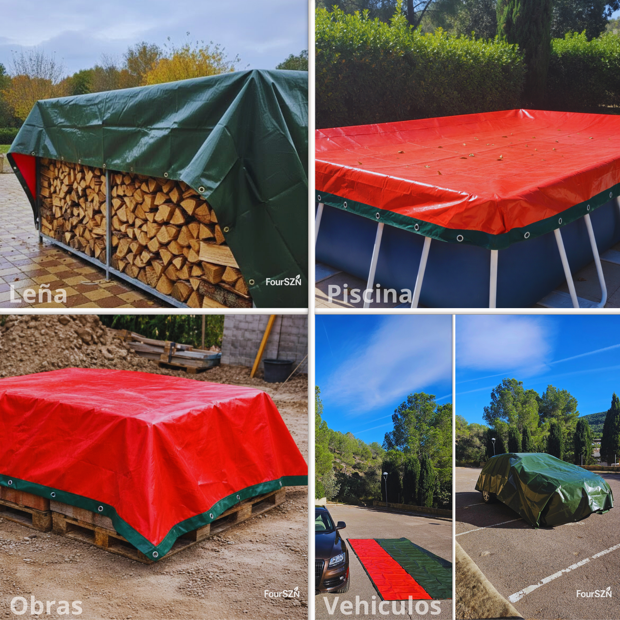 Detalle real de la lona impermeable FourSZN