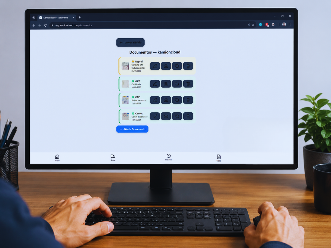 Captura de documentos en KamionCloud